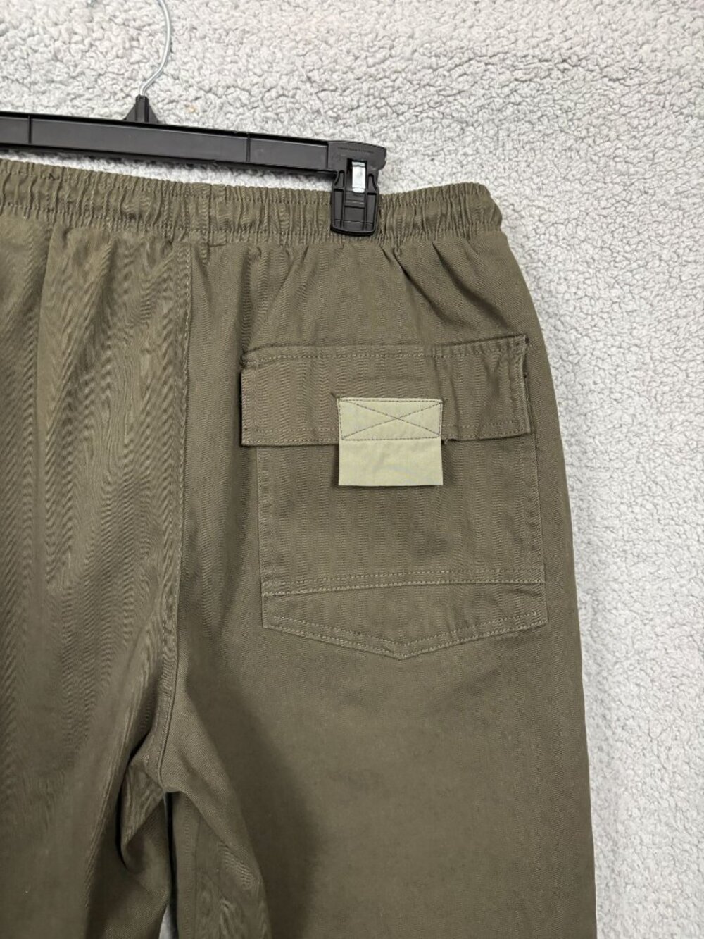 Decibel Mens Olive Green Front Cargo Pocket Shorts Drawstring Waist Large NWT's. - Picture 5 of 8